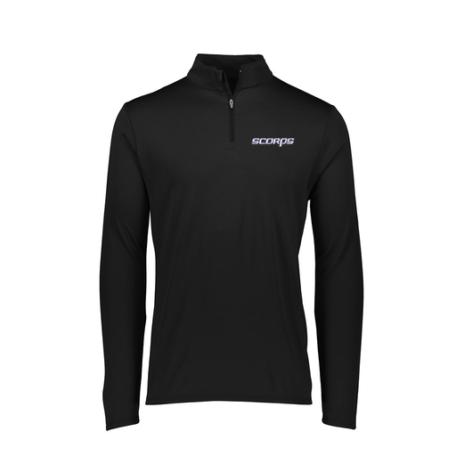 [FTLQFLBK-FAXS-LOGO2] Decker Women's Flex-Lite 1/4 Zip Shirt (Female Adult XS, Black, Logo 2)